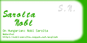 sarolta nobl business card